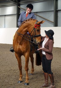 Spillers Best Condition Reserve Champions Jenna Johnston and Valetino with Show Organiser Stacey Harvey, photo by Redwings Horse Sanctuary.