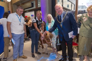 Suzanne Halsey, Equilibrium, with Princess Rose and the Mayor of Southwark, Councillor Charlie Smith